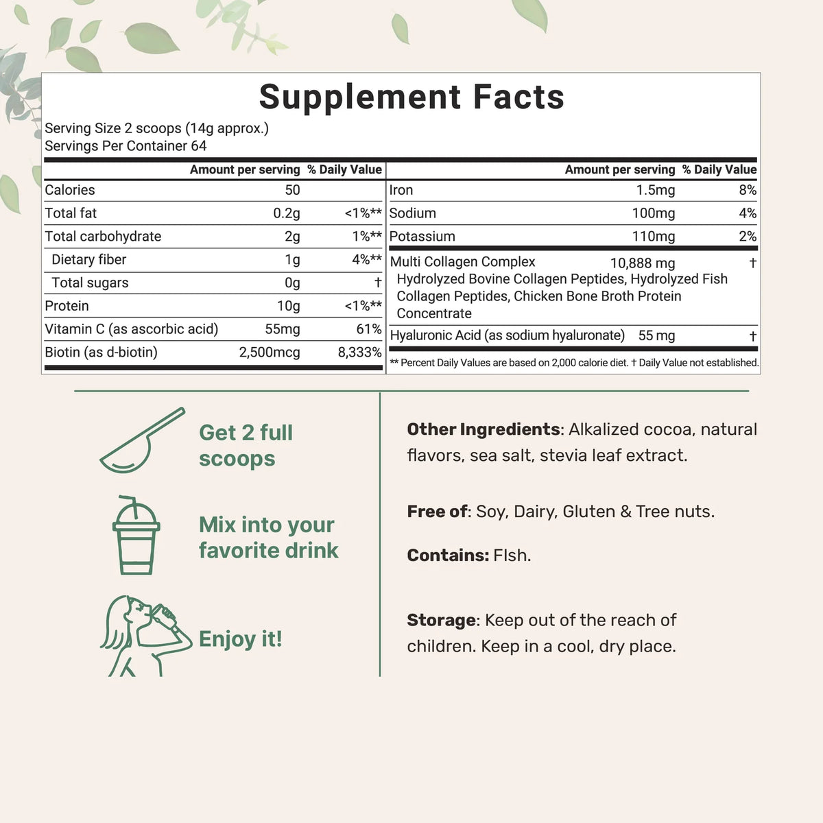 Multi Collagen Peptides Powder | 1 lb Unflavored Grass-Fed