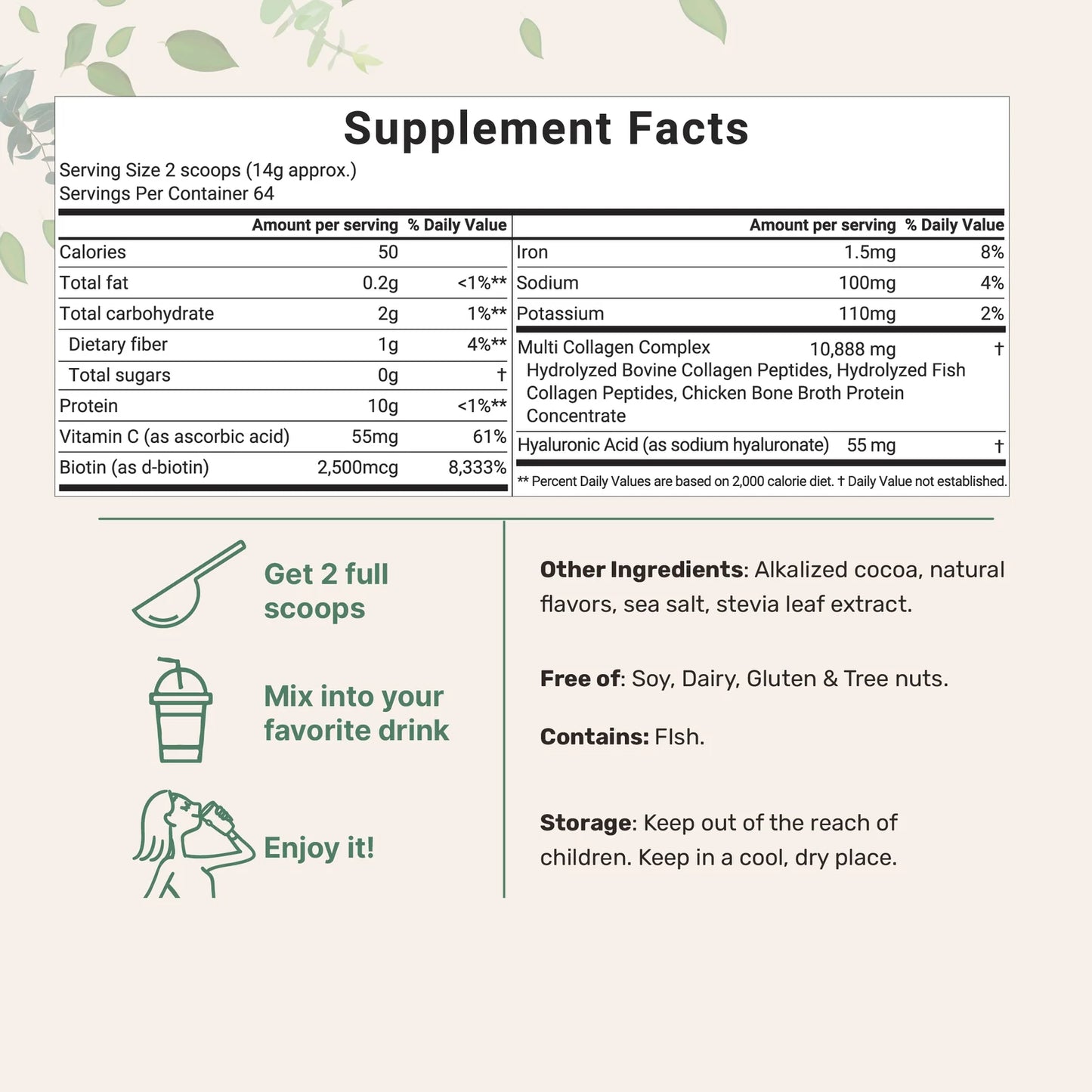 Multi Collagen Peptides Powder | 1 lb Unflavored Grass-Fed