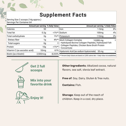 Multi Collagen Peptides Powder | 1 lb Unflavored Grass-Fed