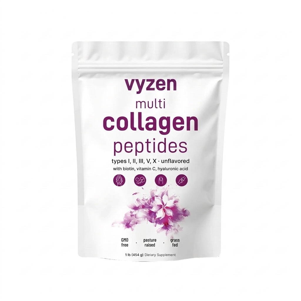 Multi Collagen Peptides Powder | 1 lb Unflavored Grass-Fed
