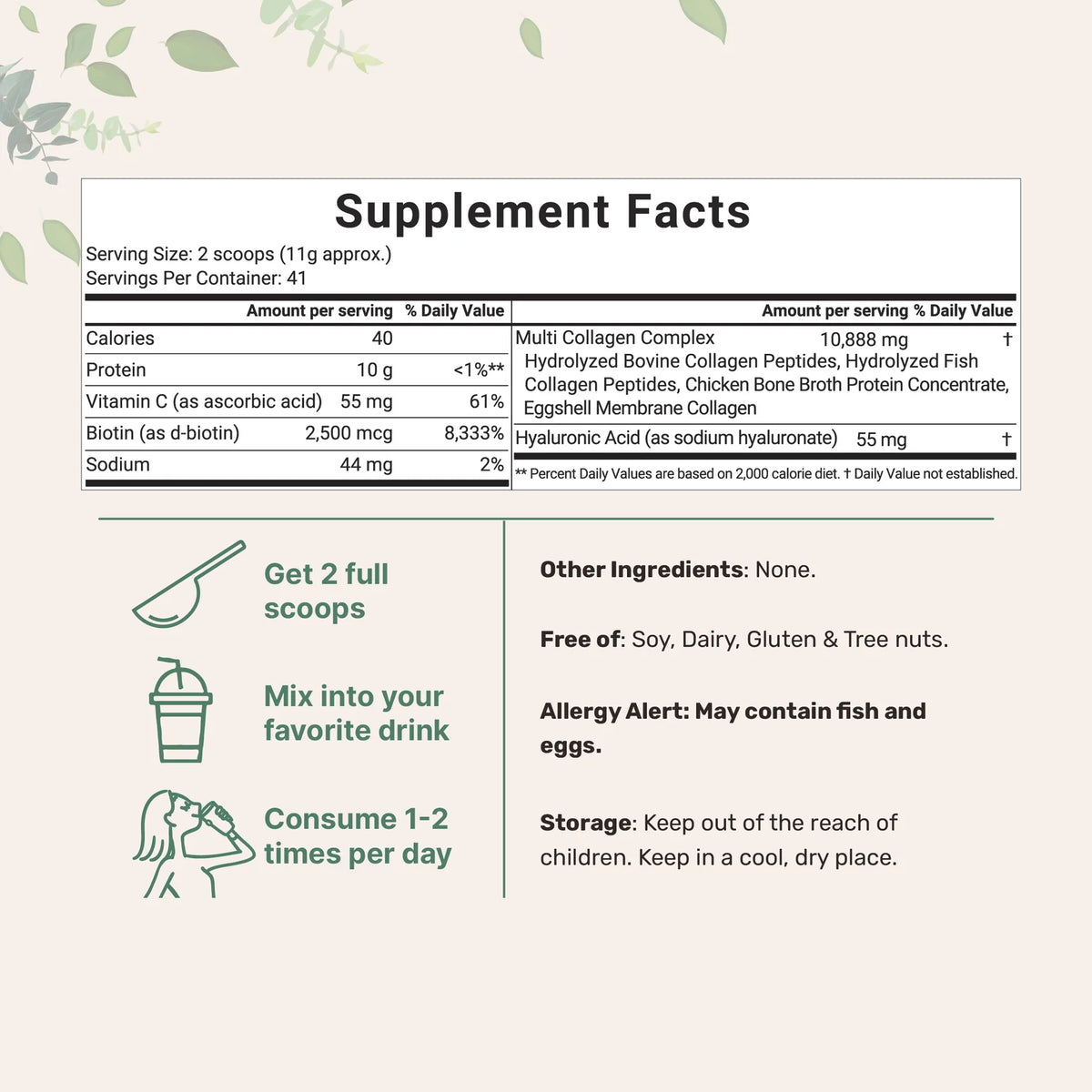Multi Collagen Peptides Powder | 1 lb Unflavored Grass-Fed