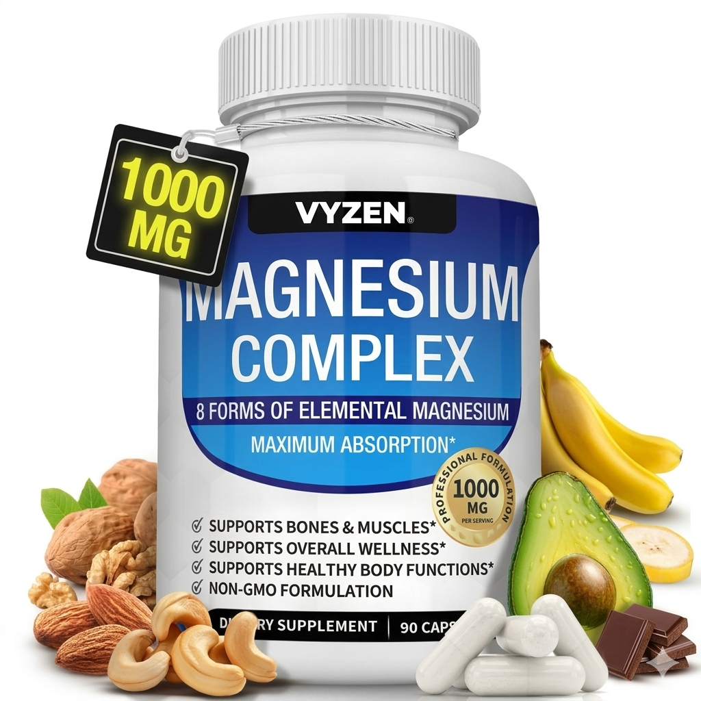 Magnesium Complex 8 Forms | 1000mg 90 Capsules
