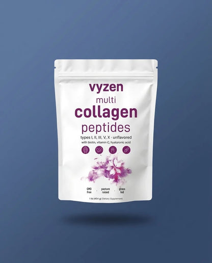 Multi Collagen Peptides Powder | 1 lb Unflavored Grass-Fed